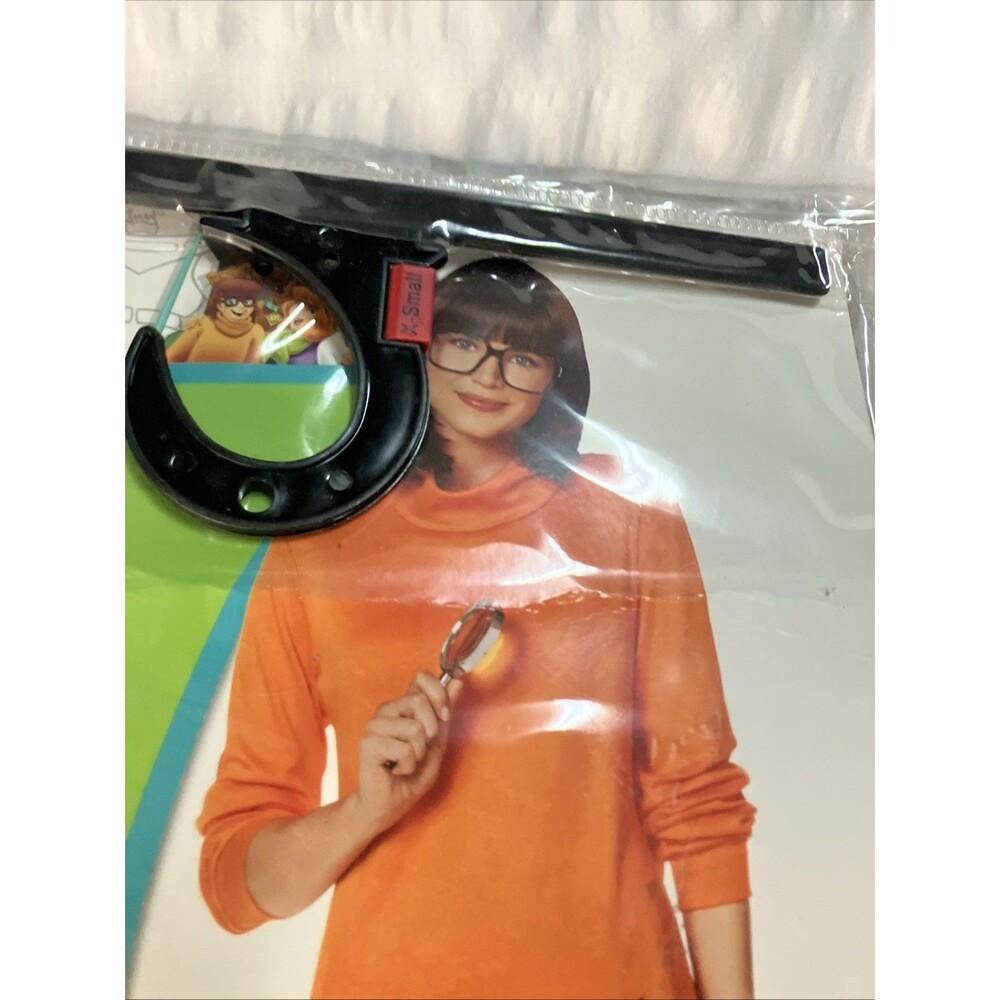 New In Package Velma Costume Complete Scooby-Doo Halloween Party Adult XS 0-2 - Picture 4 of 11